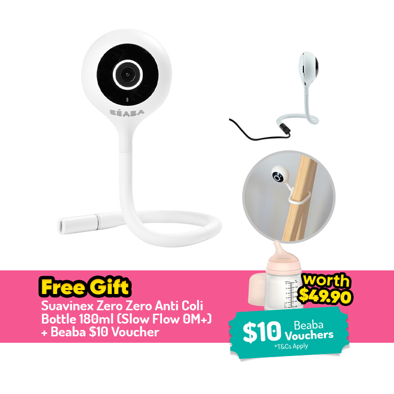 Beaba Video Baby Monitor Zen Connect + FREE GIFT